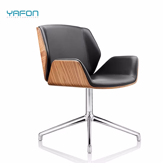 High Quality Office Furniture Modern Solid Wood Legs Fabric Arm Chair Leisure Chair